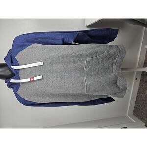 Sportiqe Two-Tone Blue and Gray Hoodie Sweatshirt 2XL NWT